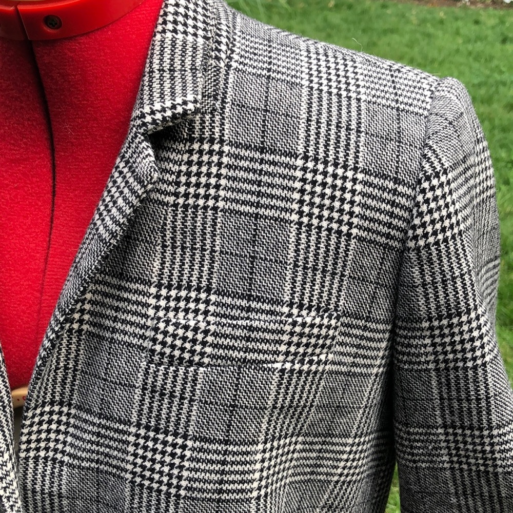 J. Crew houndstooth check wool blazer Size 10